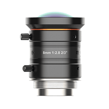 8mm, F2.8, 2/3", 8MP Lens, C-Mount
