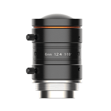 6mm, F2.4, 1/1.8", 10MP Lens，C-Mount