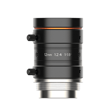 12mm, F2.4, 1/1.8", 10MP Lens,C-Mount