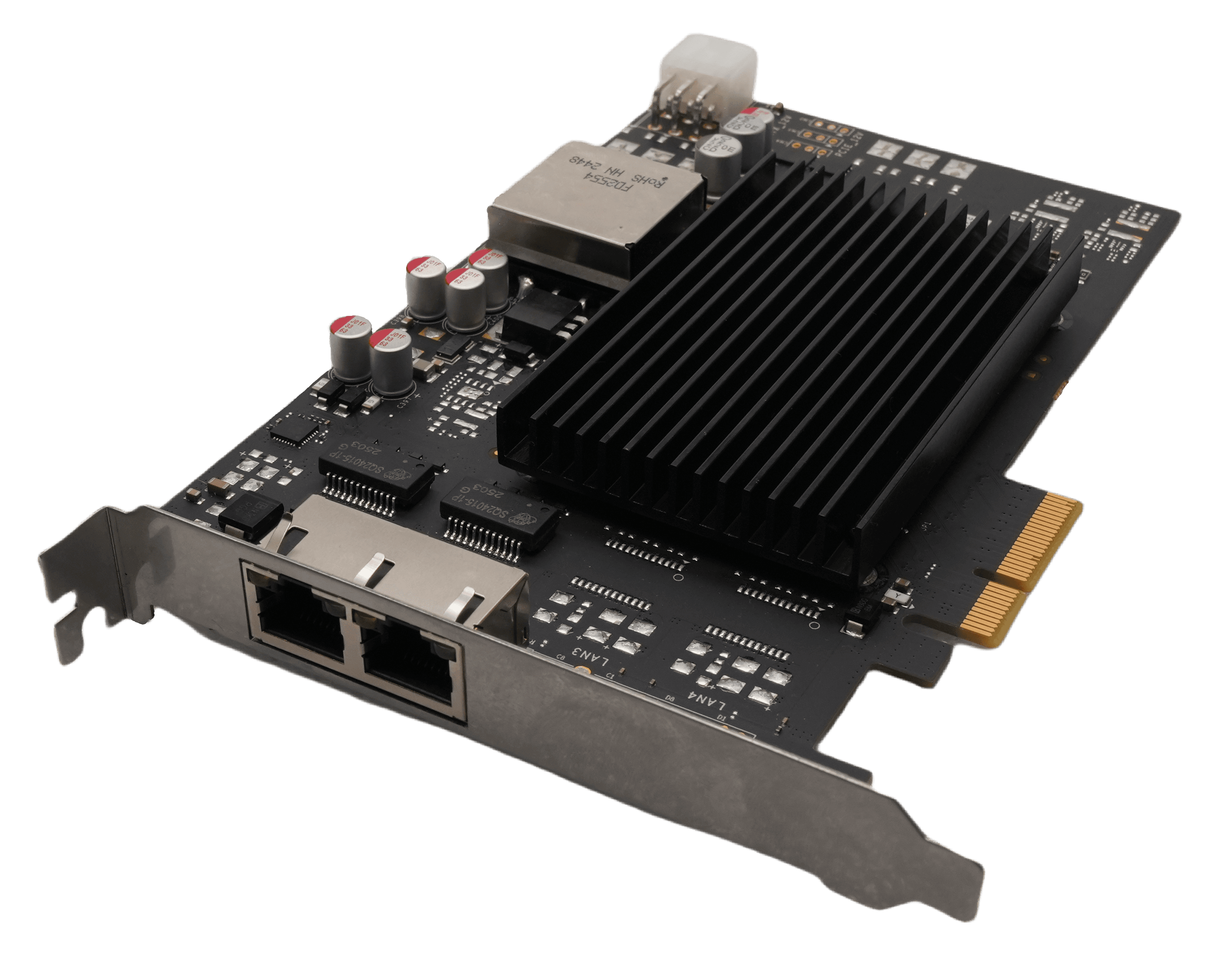 Dual 2.5G Ethernet Adaptor, POE