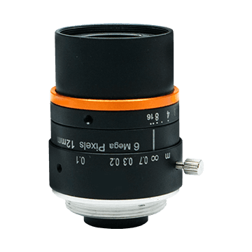 12mm, F2.8, 1/1.8", 6MP Lens, C-Mount