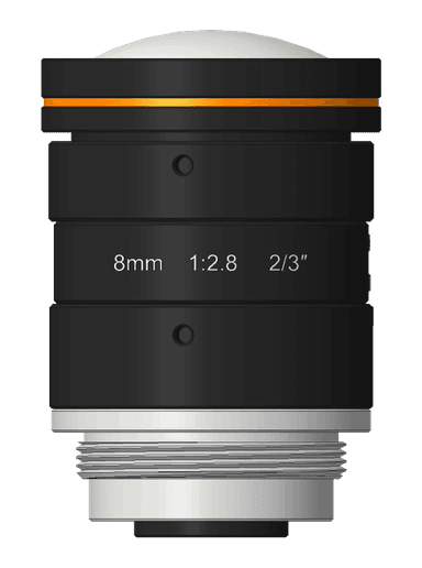 8mm, F2.8, 2/3", 10MP Lens, C-Mount