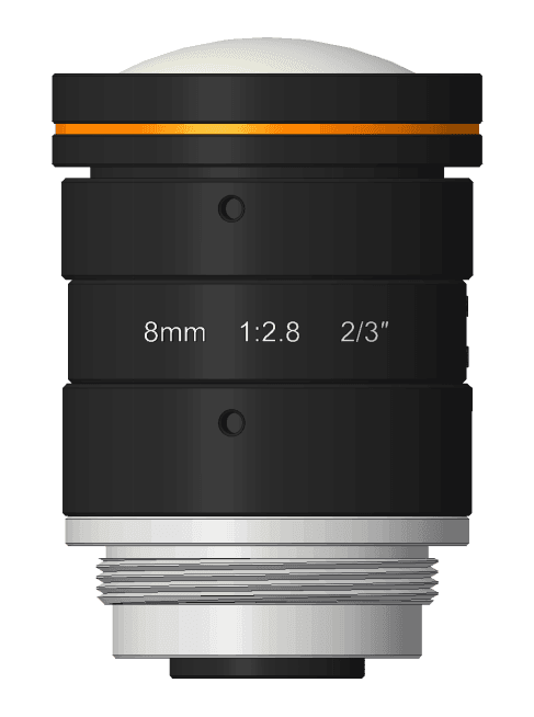 8mm, F2.8, 2/3", 10MP Lens, C-Mount