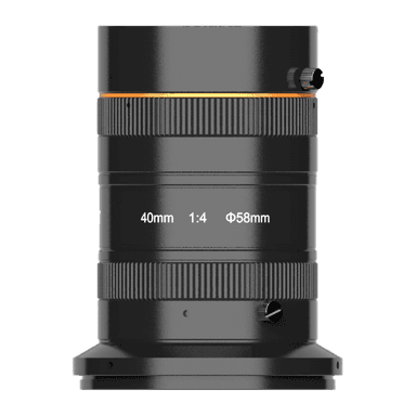 40mm，F4.0，Image Size φ64mm，Recommended Magnification 0.05-0.21x，M72 Mount