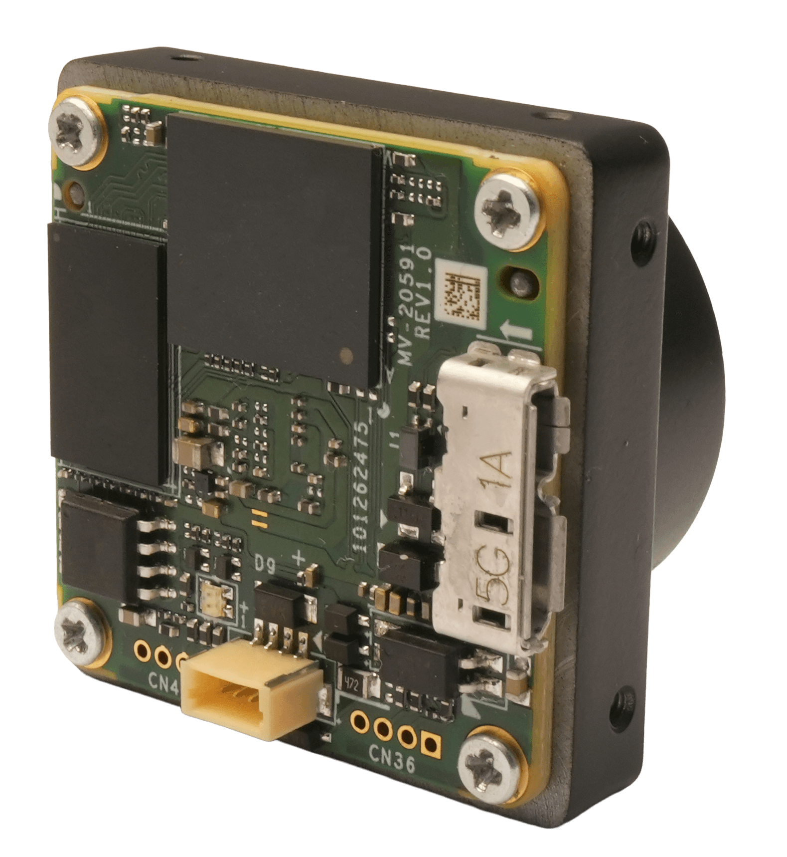 2MP Board Level Camera, USB3, Mono, C-mount — изглед 2