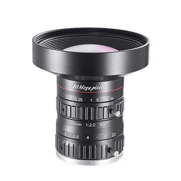 12mm, F2.0, 4/3", 10MP Lens, C-Mount