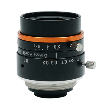 16mm, F2.8, 1/1.8", 6MP Lens, C-Mount