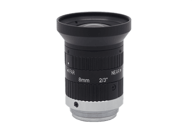 8mm, F2.4, 2/3", 5MP Lens, C-Mount