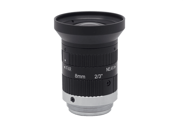 8mm, F2.4, 2/3", 5MP Lens, C-Mount