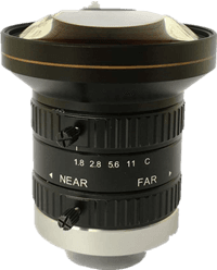 8mm, F1.8, 1", 12MP Lens, C-Mount