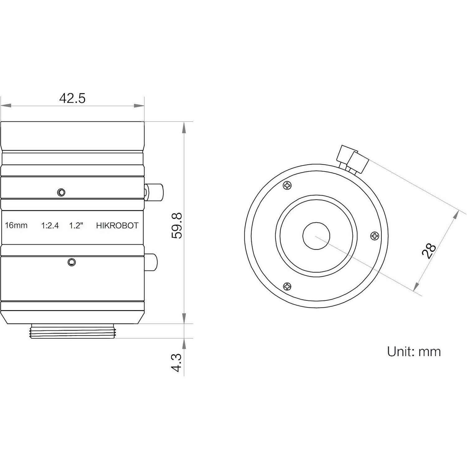HIKROBOT Lens, FA Series, KF - Image 2